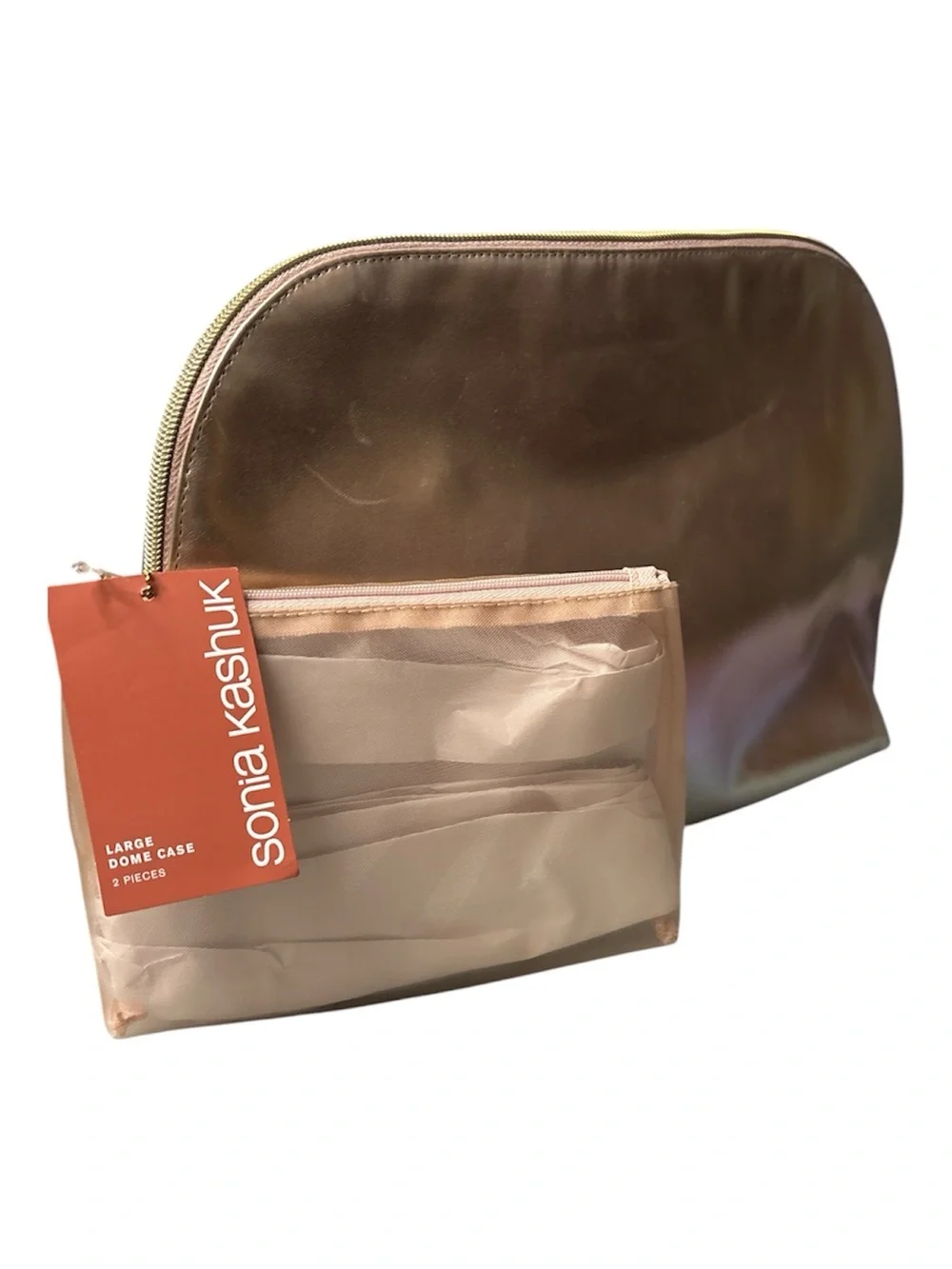 Sonia Kashuk Eye Brush Set with Matching 2 pc Cosmetic Pouch NWT